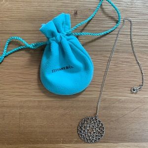 Tiffany Silver Heart Cluster Necklace